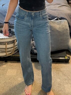 Abercrombie & Fitch Straight Leg Jeans - medium wash